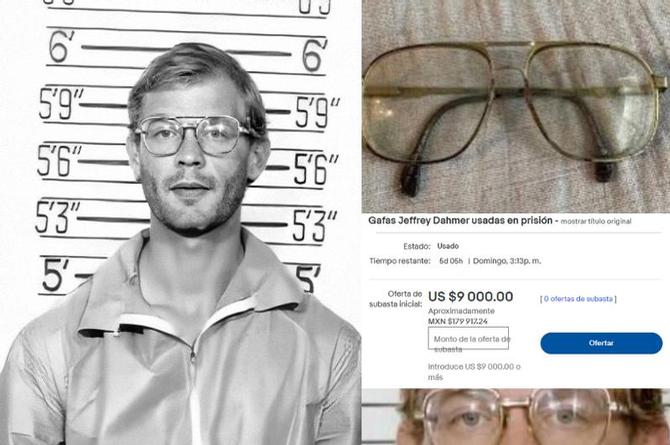 ¡Subastan lentes usados por el asesino serial Jeffrey Dahmer!