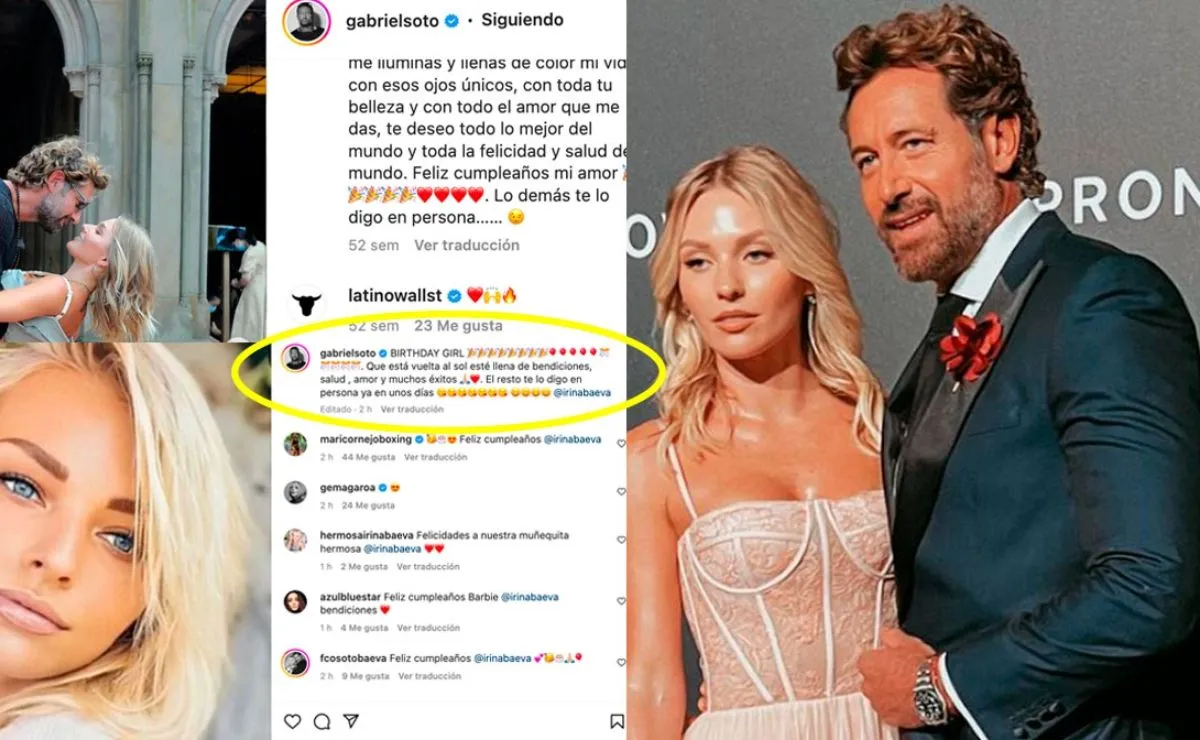 Así de simple felicitó Gabriel Soto a Irina Baeva ¿Dónde quedó el amor? 