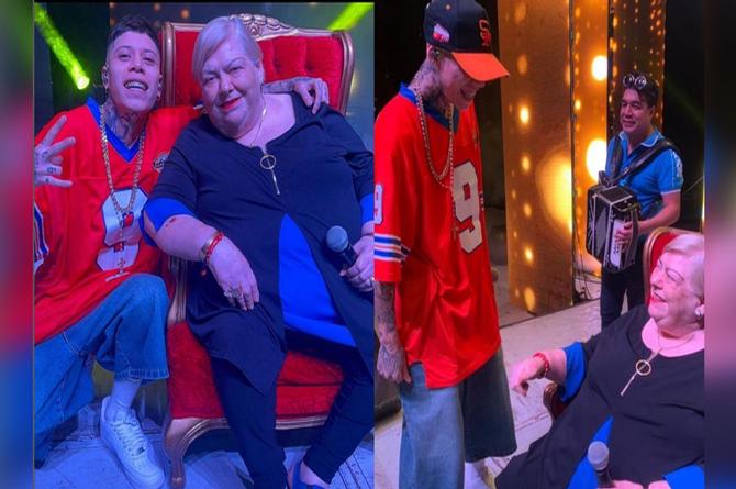 ´Es un honor’: Santa Fe Klan comparte escenario con Paquita la del Barrio (+Video)