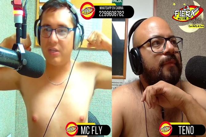 Teno y McFly terminan sin ropa en plena transmisión (+VIDEO)