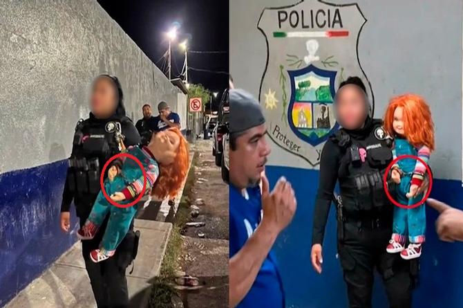 Imagen ¡México Mágico! Detienen y esposan a Chucky 'el muñeco diabólico'