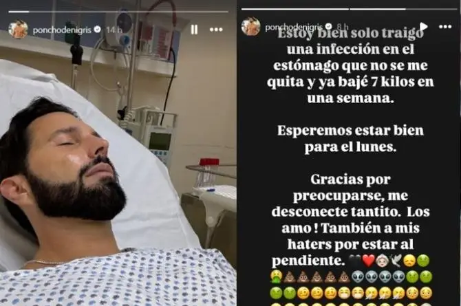 Hospitalizan a Poncho de Nigris 