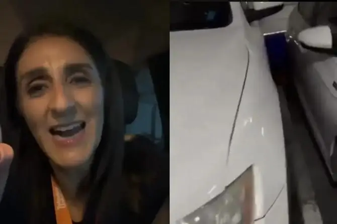 Así encerraron a la actriz Bárbara Torres en estacionamiento (+Video)