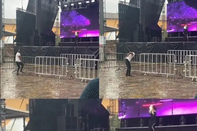 Dio concierto y solo había un fan escuchando su música 
