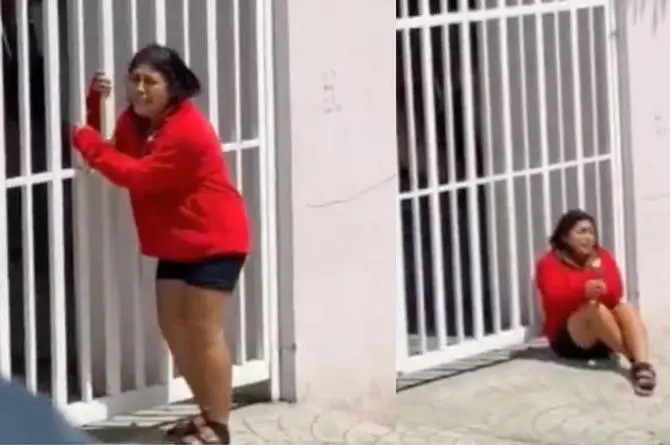 Mujer rompe en llanto al dejar a su hijo  el primer día de clases 