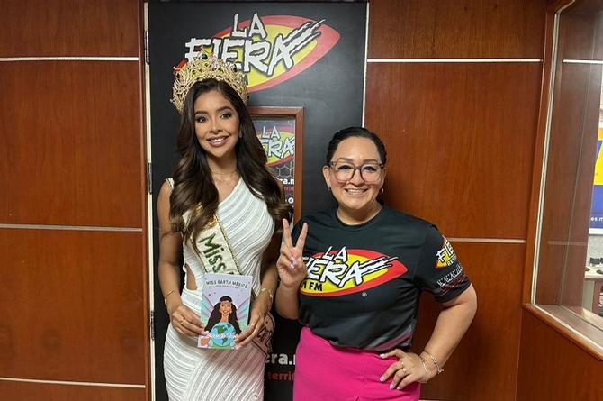 'Machis' queda impactada con el libro y la belleza de Miss Earth México 2025 