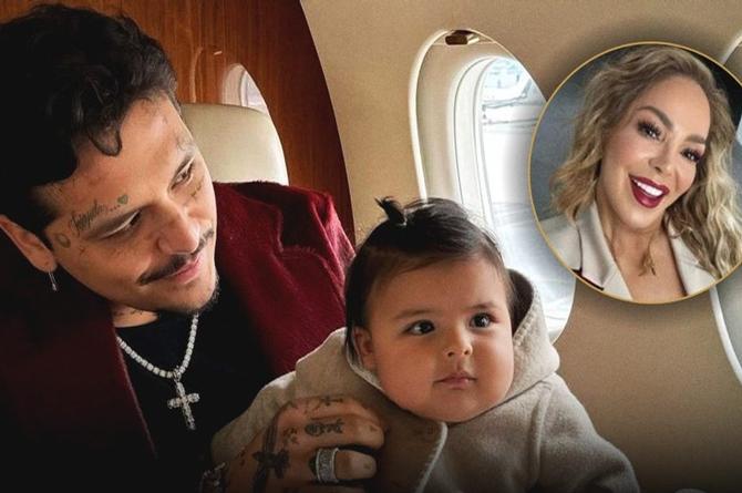 Madrina de Christian Nodal asegura que el cantante sí está al pendiente de su hija 