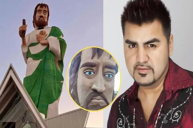San Judas Tadeo o El Mimoso? La nueva estatua gigante en Puebla que desató carcajadas y memes