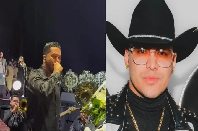 Luis Angel "El flaco" le canta y llora a Yeison Jiménez