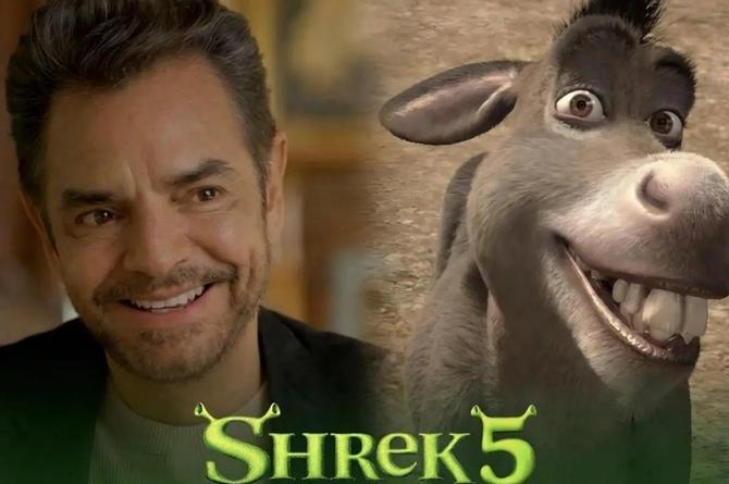 Eugenio Derbez otra de 'burro' en Shrek 5