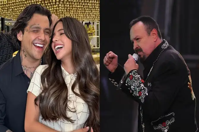 Pepe Aguilar habla sobre la posibilidad de que Ángela Aguilar y Christian Nodal tengan hijos