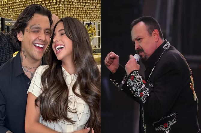 Pepe Aguilar habla sobre la posibilidad de que Ángela Aguilar y Christian Nodal tengan hijos