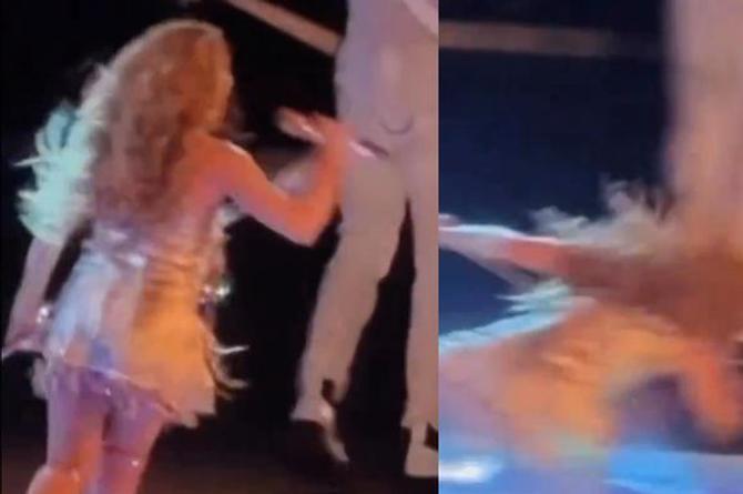 Shakira sufre caída durante concierto en El Salvador (+video)