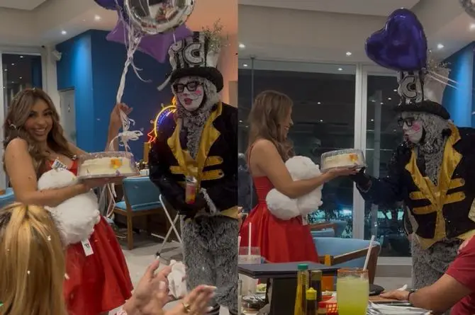 ‘Sorprenden a La Chikibaby” Le enviaron Pastel con el Gato Cuchin ( +video) 