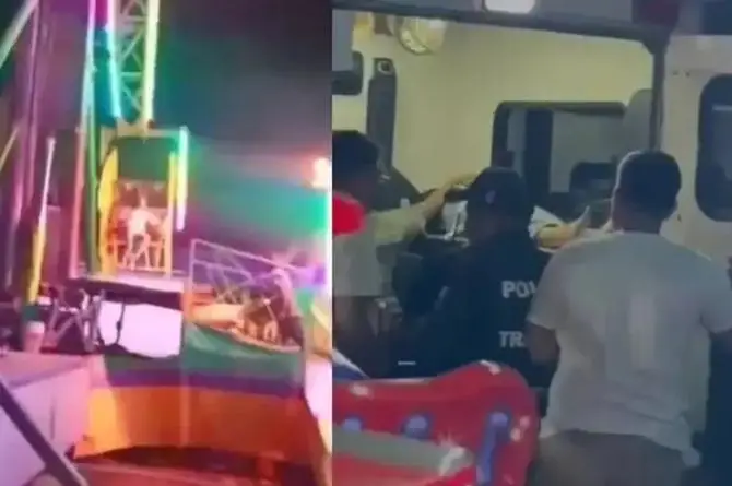 ¡Feria del terror! Se desprende 