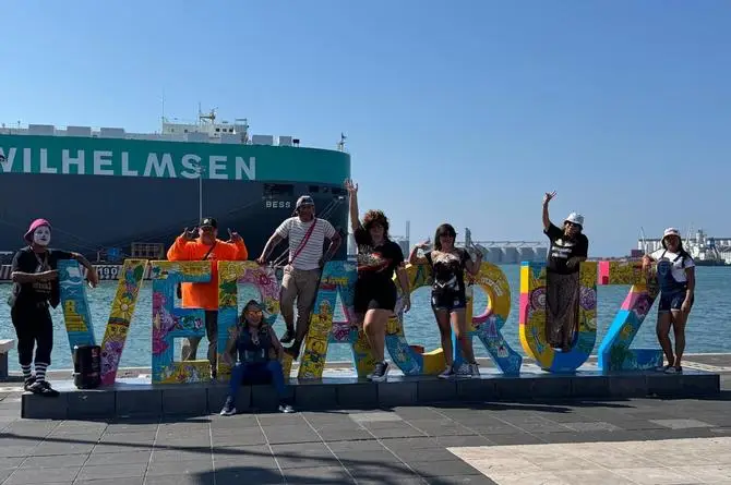 la machis prendió el malecón de Veracruz 