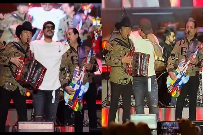Eduin Caz de Grupo Firme llora al cantar con Los Tigres del Norte (Video) 