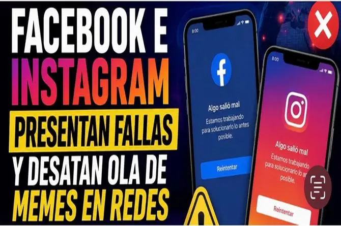 ¡Caída mundial! Reportan fallas de  Facebook e Instagram hoy 12 de Junio 