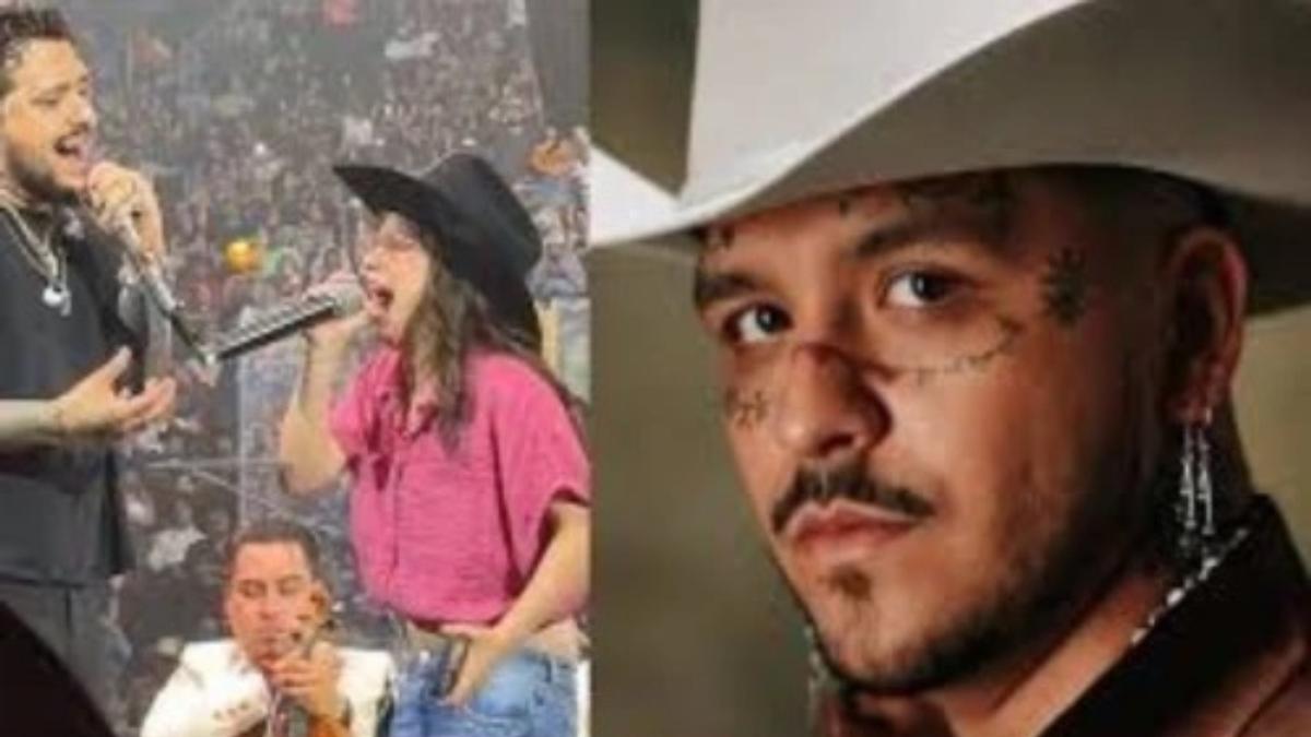 ¿Christian Nodal subió al escenario a una influencer que criticó a su hija? La polémica que explotó
