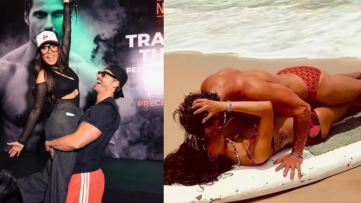 Galilea Montijo y su novio Isaac Moreno hacen cositas en la playa
