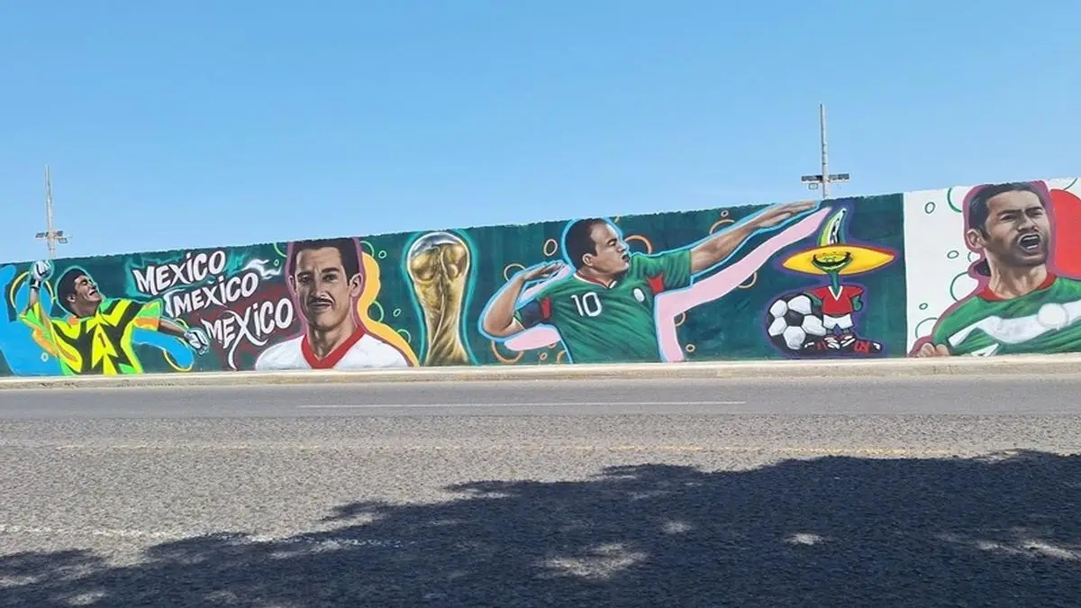 Plasman la pasión por la Selección Mexicana en un mural monumental en Veracruz (+fotos)