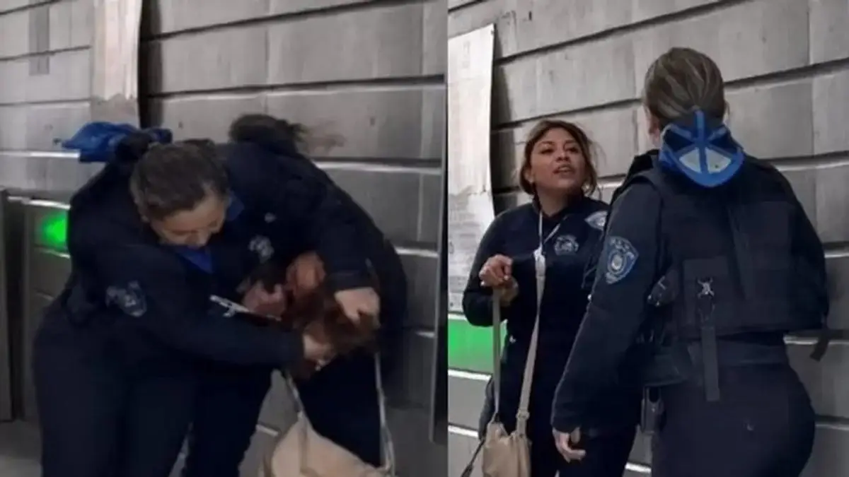 Dos mujeres policías de agarran a cachetadas y jalones de pelo en CDMX (+videos)
