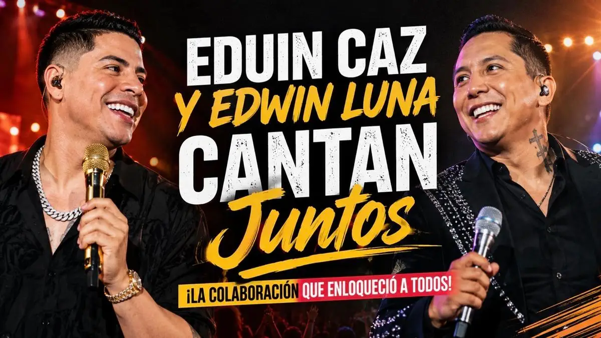 Eduin Caz y Edwin Luna sorprenden al cantar junto ( video) 