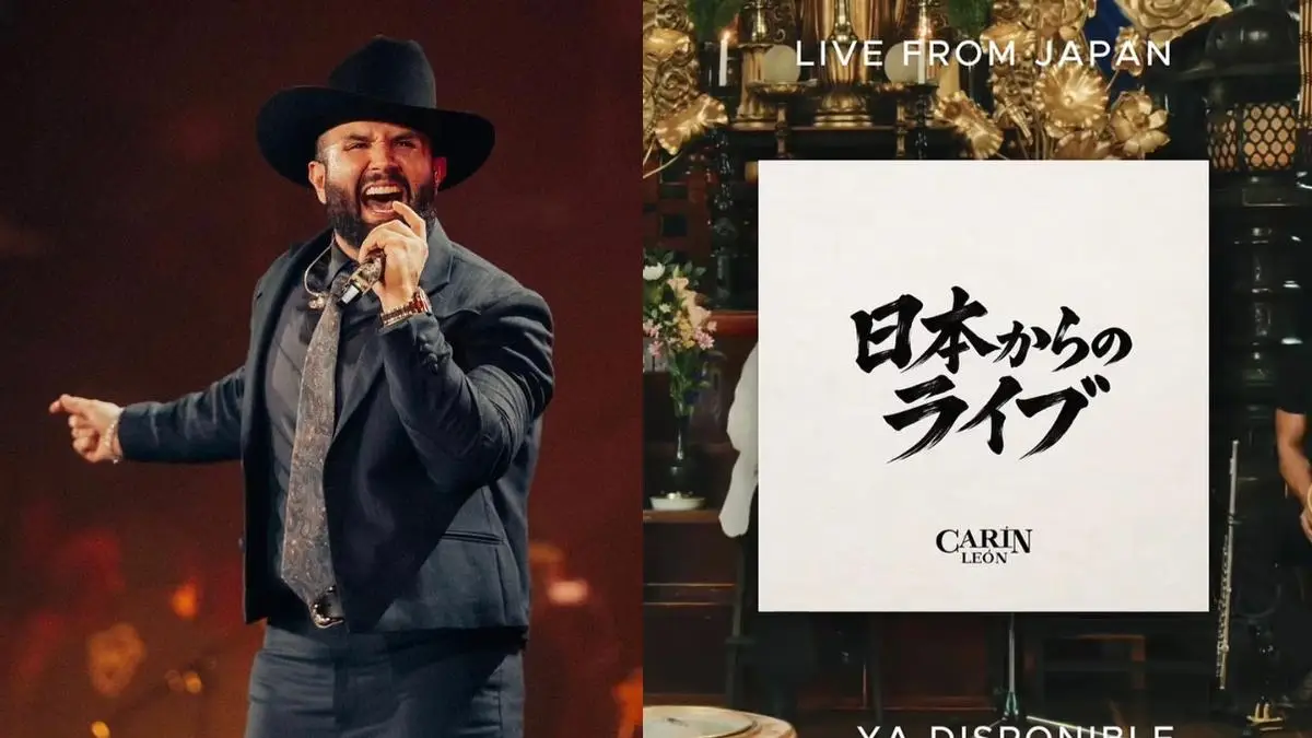 ¡Carín León conquista Japón! lleva la música mexicana a un histórico templo