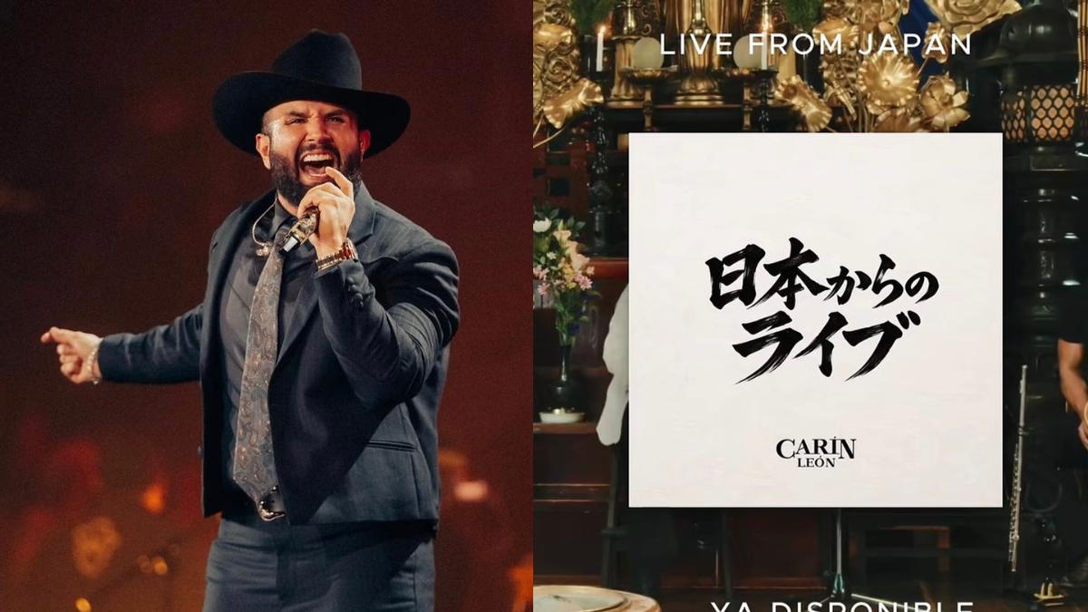 ¡Carín León conquista Japón! lleva la música mexicana a un histórico templo